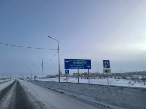 Трассу Заполярный–Сальмиярви закрыли из-за снегопада и ветра 