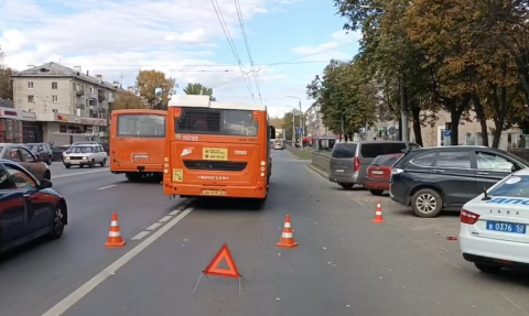 Пожилая нижегородка пострадала в ДТП с автобусом 18 сентября 