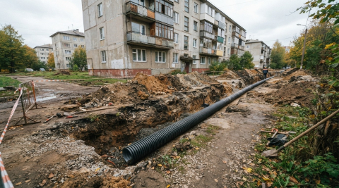 На ремонт канализации в посёлке Добровольск область выделила 558,9 тыс. рублей 