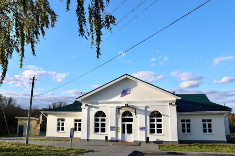 отреставрированное здание сельского дома культуры в Нижегородской области 