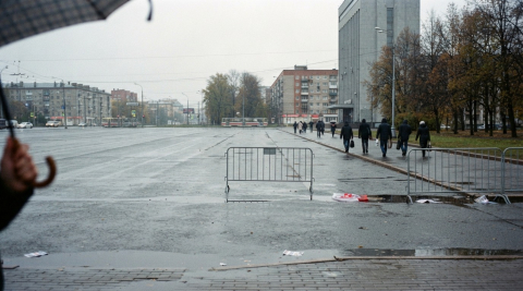Площадь Ленина в Петербурге, где планировали провести митинг 