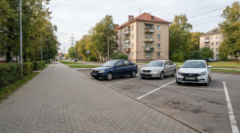 В Калининграде сузят полосы на улице Карла Маркса и обустроят парковки 
