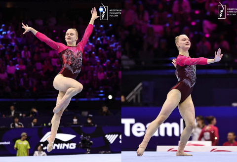 Смоленская гимнастка Александра Ануфриева вошла в топ-10 чемпионата мира 